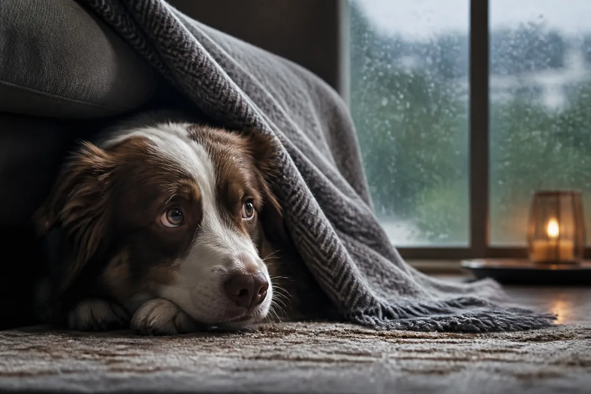 Chien qui a peur des orages : que faire