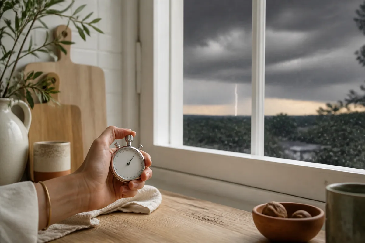 Calculer la distance d'un orage : la méthode