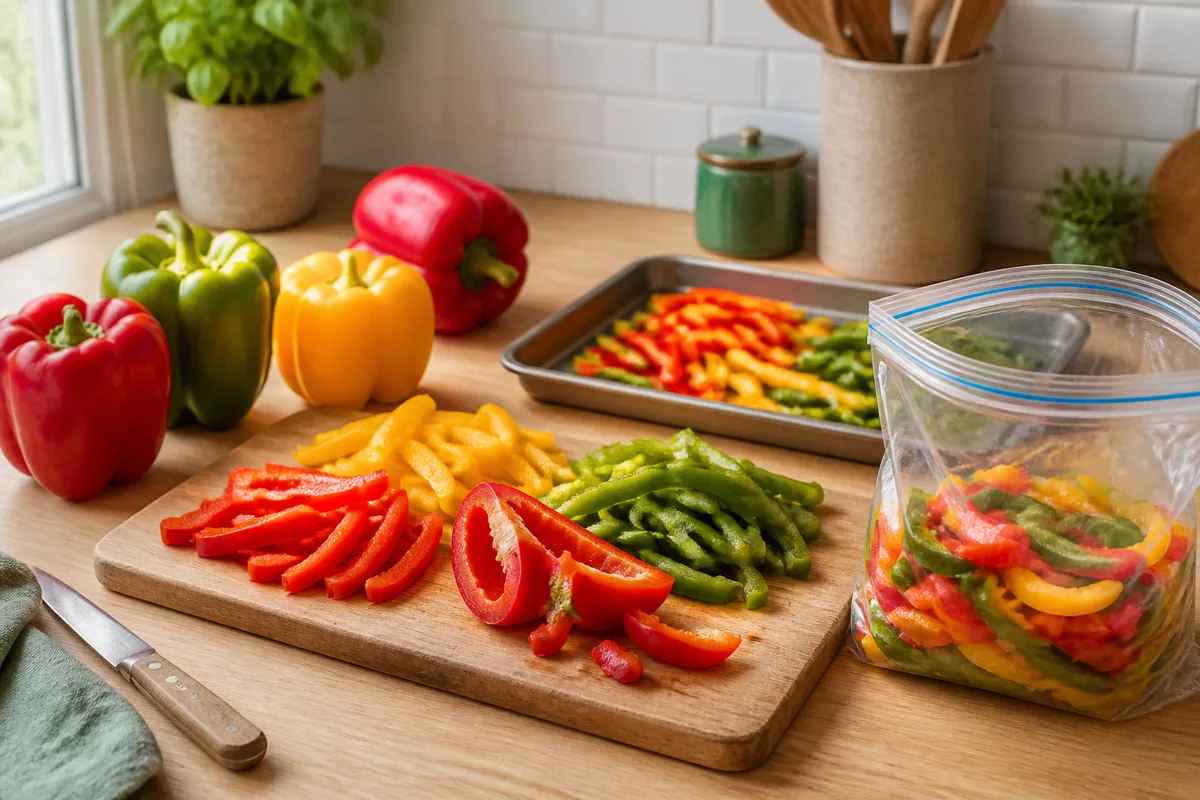 Congeler des poivrons sans perdre la saveur