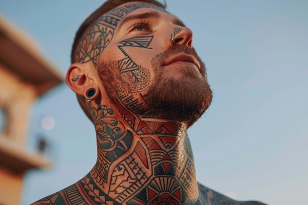 Quelles sont les tendances en matière d’inspiration de tatouage pour le cou chez les hommes ?